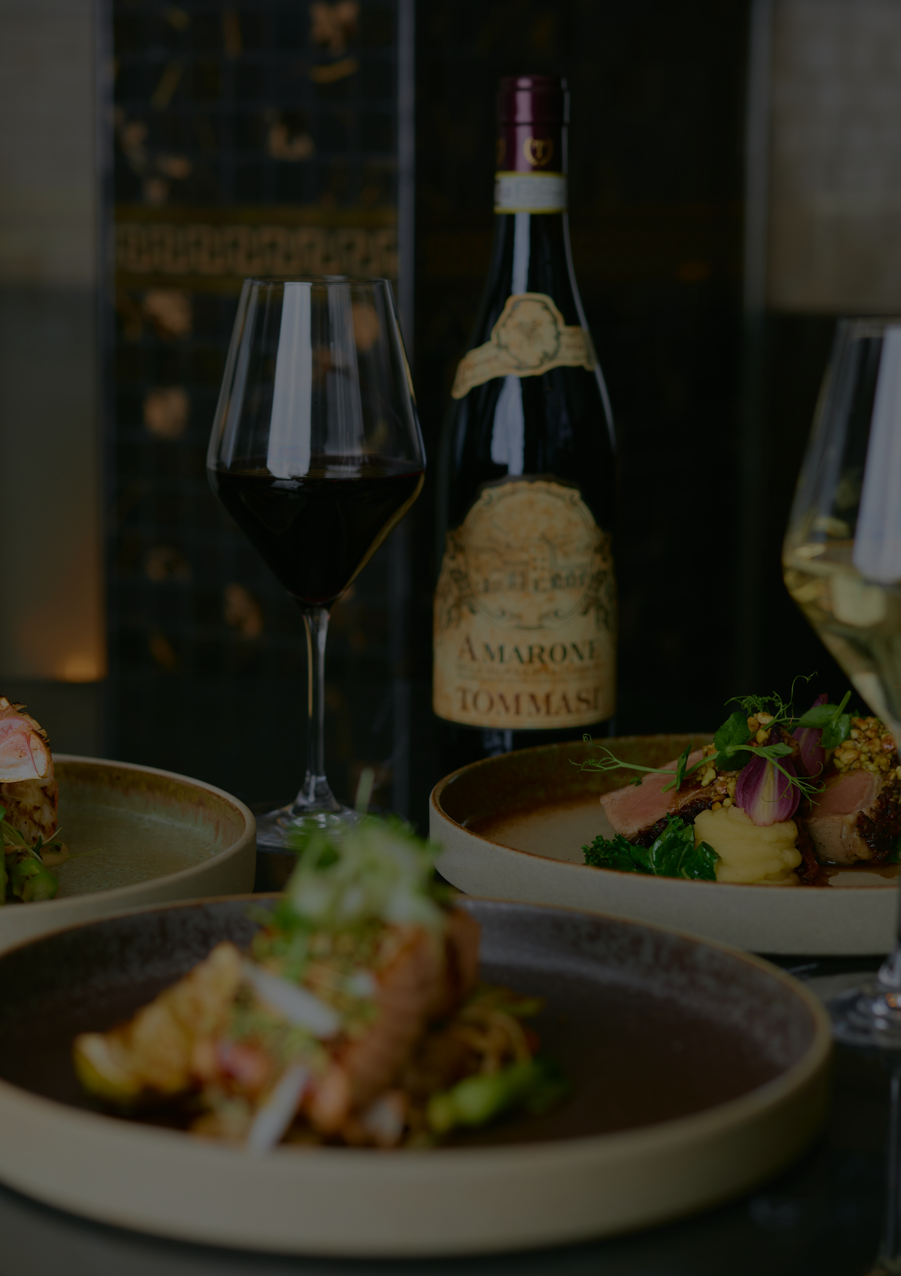 Wine Glasses Red wine white wine plates meal KEF restaurant hotel keflavik Iceland travel